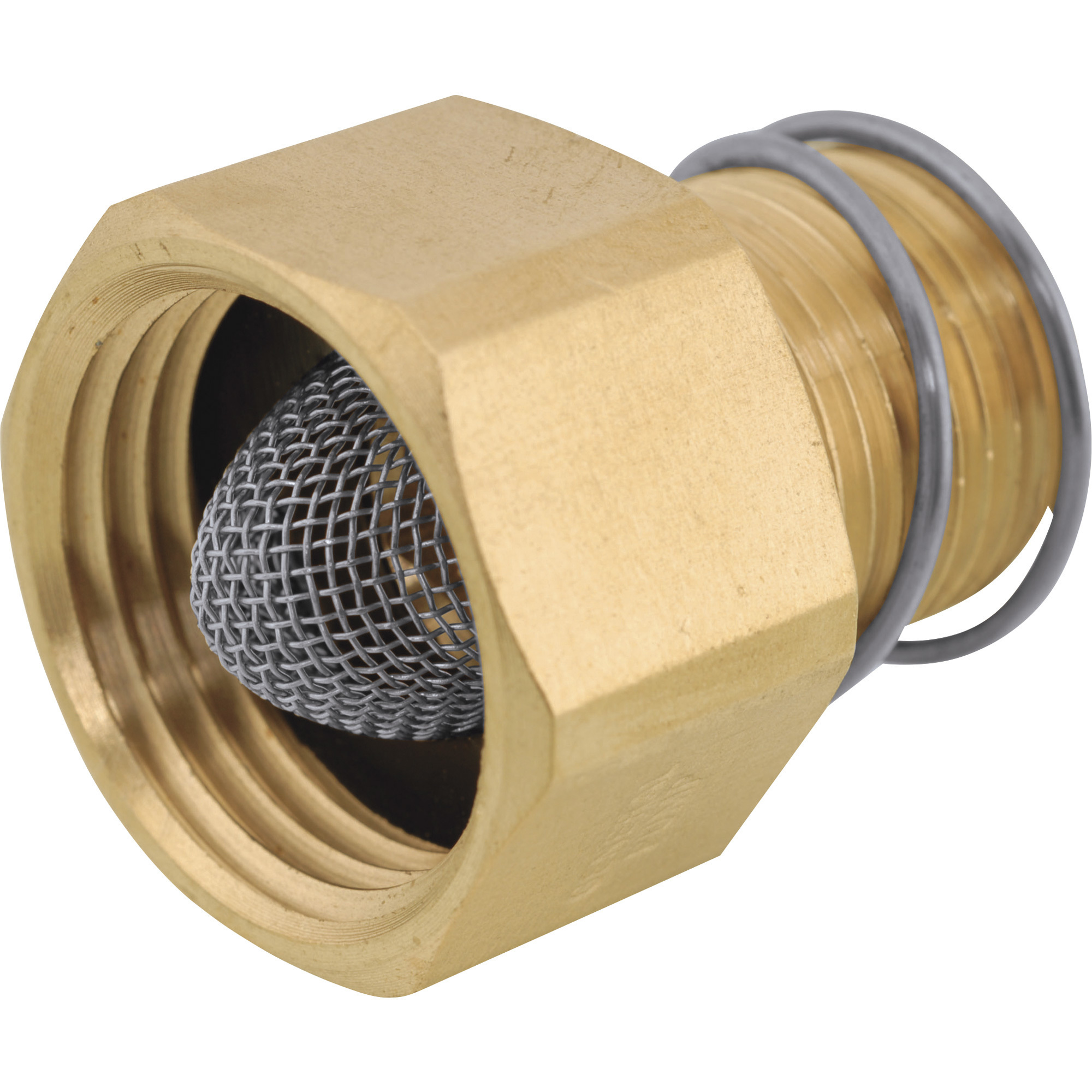NorthStar Pressure Washer Garden Hose Adapter, 200 PSI, 1/2in. NPT-M, Brass